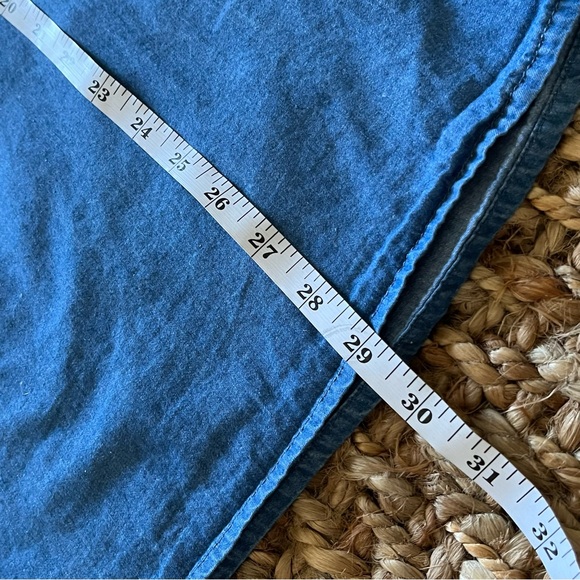 Lucky Brand Chambray Dress Denim Blue Embroidered Little Girls Medium - Picture 9 of 14